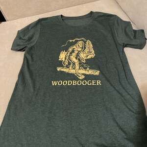 Wood Booger Bigfoot Bowie Knives Biker Funny T Shirt/ Sasquatch